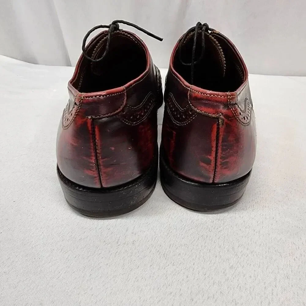 Allen Edmonds Mcallister Wingtip Oxfords Dress Shoes Oxblood Men's 11.5